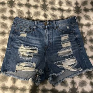 denim shorts